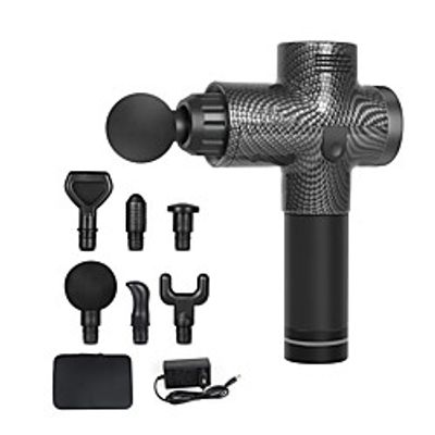 Massage Gun Deep Tissue Massager-Percussion Muscle Massage Gun for Pain Relief and Percussion Therapy-Professional Muscle Massage Gun-24V-6 Massage Heads-30 Gears-ABS Material miniinthebox