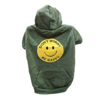 Sarina's Hoodie Green Happy - XS