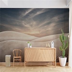 Landscape Wallpaper Mural Dune Desert Wall Covering Sticker Peel and Stick Removable PVC/Vinyl Material Self Adhesive/Adhesive Required Wall Decor for Living Room Kitchen Bathroom miniinthebox