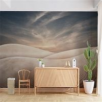 Landscape Wallpaper Mural Dune Desert Wall Covering Sticker Peel and Stick Removable PVC/Vinyl Material Self Adhesive/Adhesive Required Wall Decor for Living Room Kitchen Bathroom miniinthebox