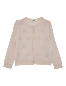 Bonpoint Round Neck Cardigans - Pink