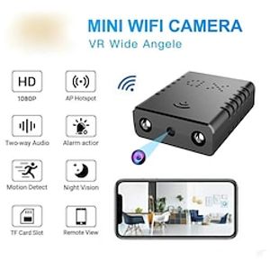 Mini Spy Hidden Camera HD 1080P WiFi Security Cameras Wireless Nanny Cam with Motion Detection Night Vision Phone App for Home Office Indoor Video Surveillance Lightinthebox