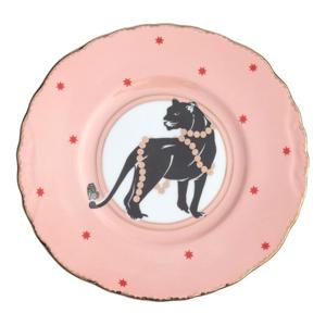 Yvonne Ellen Christmas Panther Plate