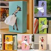 Flying Skirt Tissue Box Cover Cuboid Tissue Holder Square Plastic Tissue Dispenser Holder Bathroom miniinthebox - thumbnail