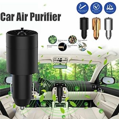 StarFire 12V Miniature Car Air Purifier With Cigarette Lighter Ion Freshener Air Purifier Negative Ion Purifier miniinthebox