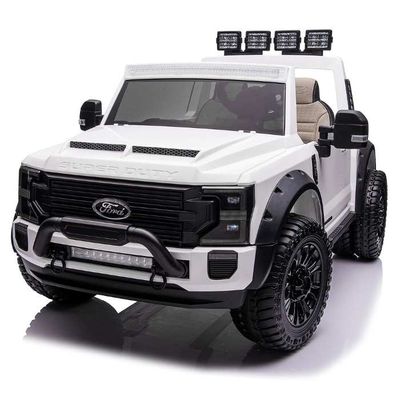 Megastar Ride On 24 V Licensed Ford Star Electric Truck Car With Remote Control - White (UAE Delivery Only)