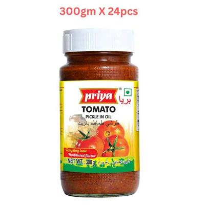 Priya Tomato Pickle In Oil 300G (Pack of 24)