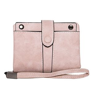 Women Frosted Purse Short Paragraph Cute Two Fold Multi-card