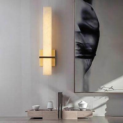 Modern Marble Wall Sconce Long Linear Gold Brass Wall Lamp Bedside Wall Light Bathroom Vanity Light Fixture Bar Hardwired Wall Mount Lighting for Living Room Dinning Room Hallway 110-240V Lightinthebox Modern Marble Wall Sconce Long Linear Gold Brass Wall Lamp Bedside Wall Light Bathroom Vanity Light Fixture Bar Hardwired Wall Mount Lighting for Living Room Dinning Room Hallway 110-240V Lightinthebox
