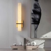 Modern Marble Wall Sconce Long Linear Gold Brass Wall Lamp Bedside Wall Light Bathroom Vanity Light Fixture Bar Hardwired Wall Mount Lighting for Living Room Dinning Room Hallway 110-240V Lightinthebox - thumbnail