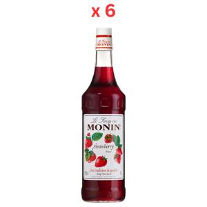 Monin Strawberry Syrup - 1 Ltr Pack Of 6