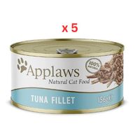 Applaws Cat Tuna Fillet Tin 156G (UAE Delivery Only) (Pack Of 5)