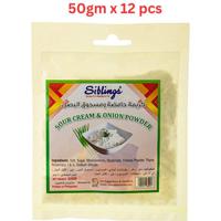 Siblings Sour Cream & Onion Powder, 50 Gm Pack Of 12 (UAE Delivery Only)