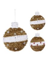 Homesmiths Christmas 25cm Ball Of Tinsel Assorted 1 Piece