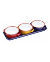 KitchenCraft World of Flavours Enamel Dip Set Assorted 1 Pieces