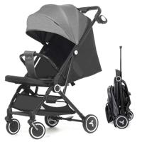 Teknum Travel Cabin Stroller With Coffee Cup Holder - Grey TK_TCBS_GY