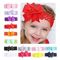 Kids Baby Girls' New Hair Accessories Children's Broadband Bow Hairband Baby Photo Headband Headwear Wholesale Foreign Trade Lightinthebox - thumbnail