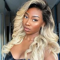 Remy Human Hair 13x4 Lace Front Wig Free Part Peruvian Hair Body Wave Natural Straight Blonde Wig 130% Density with Baby Hair Glueless Pre-Plucked For wigs for black women Long Human Hair Lace Wig Lightinthebox