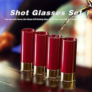 1 set Funny Bullet Shaped Cup Whiskey Shot Glass for Men, Dad, Grandpa, and Husband - Perfect Bar and Party Supplies Lightinthebox