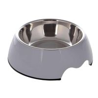 Nutrapet Melamine Round Bowl Grey Xl:27 x 9Cms 1400/Ml 47.2Oz