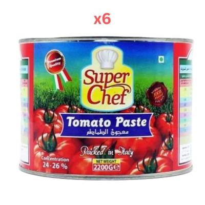 Super Chef Tomato Paste 2.2Kg (Pack Of 6)