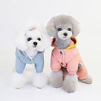 pet clothes dog clothes autumn and winter new style 20 woolen cap super thick cotton coat pet clothes autumn and winter clothes wholesale Lightinthebox - thumbnail