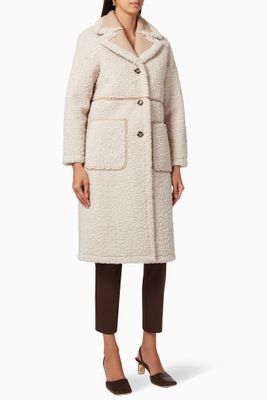 Vertice Faux Shearling Long Coat Vertice Faux Shearling Long Coat