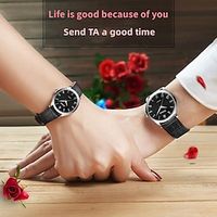 SENO Quartz Watches Wholesale Waterproof Belt Couple Fashion Watches Men And Women Casual Watches Lightinthebox - thumbnail