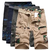 Men's Cargo Shorts Hiking Shorts Camo Outdoor Ripstop Breathable Lightweight Quick Dry Shorts Bottoms Black Blue Cotton Fishing Climbing Beach 28 29 30 31 32 Lightinthebox - thumbnail