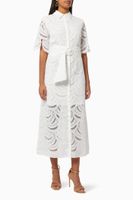 Figwood Shirt Dress in Embroidered Lace - thumbnail