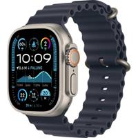 Apple Watch Ultra 2, (2024) GPS + Cellular 49mm, Natural Titanium Case With Navy Ocean Band