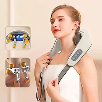 Cervical Massager - Shoulder Neck Waist and Back Massage Device with Oblique Square Muscle Kneading for Relaxation Lightinthebox