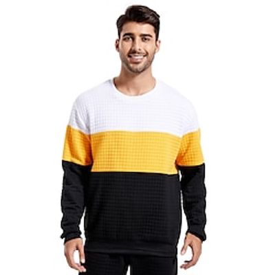 Male Workout Hoodie Gym Hoodie Crew Neck Wine Red Black Blue Activewear Spring   Fall Hoodies Sweatshirts  Lightinthebox