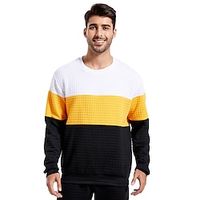 Male Workout Hoodie Gym Hoodie Crew Neck Wine Red Black Blue Activewear Spring   Fall Hoodies Sweatshirts  Lightinthebox - thumbnail