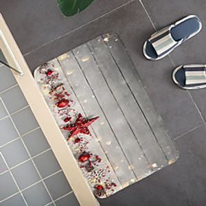 Christmas Santa Claus Holiday Party Christmas Tree Elk Snowflake Candle Gift Firepla Pattern Rug Door Mat Hallway Carpets Area Rugs for Bedroom Living Room Carpet Kitchen Bathroom Anti-Slip Floor Mats miniinthebox
