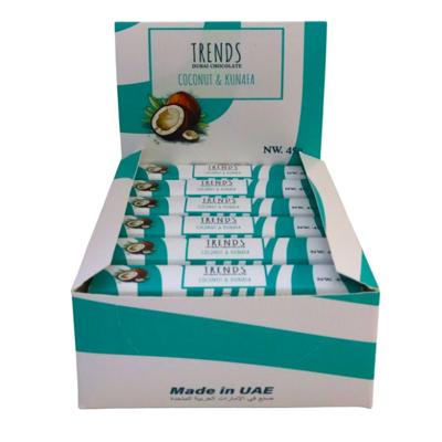 Trends Dubai Chocolate, Coconut & Kunafa 45G Pack of 24