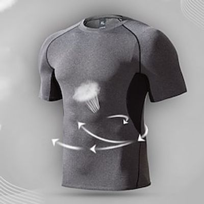 Men's T shirt Tee Gym Shirt Compression Shirt Fitness Shirt Men Tops Crew Neck Short Sleeve Sports Outdoor Vacation Going out Casual Daily Quick dry Breathable Soft Plain Black Red Activewear Lightinthebox Men's T shirt Tee Gym Shirt Compression Shirt Fitness Shirt Men Tops Crew Neck Short Sleeve Sports Outdoor Vacation Going out Casual Daily Quick dry Breathable Soft Plain Black Red Activewear Lightinthebox
