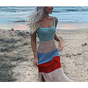 european and american hot style beach sling women's dress ins hot style long skirt a generation knit sweater female t1321 miniinthebox