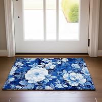 Vintage Flower Doormat Kitchen Mat Floor Mat Non-Slip Area Rug Oil Proof Rug Indoor Outdoor Mat Bedroom Decor Bathroom Mat Entrance Rug Lightinthebox