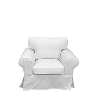 Cotton Ektorp Chair Cover with Cushion Cover and T Backrest Cover, Replacement 1 Seat IKEA Ektorp Armchair Cover for Dogs, Sofa Furniture Protector Slipcover Lightinthebox