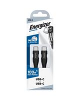 Energizer Cable USB-C to USB-C Metal 100W 2 Meter Black