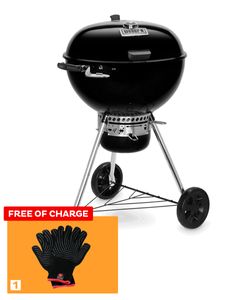 Weber Grill Master-Touch Premium 57cm Hinged with Free Weber Grill Gloves Large