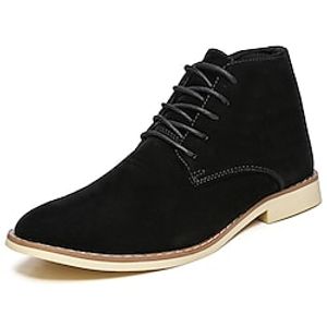 Men's Boots Combat Boots Casual Daily Walking Shoes PU Black Yellow Blue Winter miniinthebox