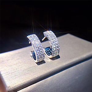 Women's Stud Earrings Geometrical Fashion Stylish Earrings Jewelry White For Wedding Party Daily Wear 2 Pieces miniinthebox