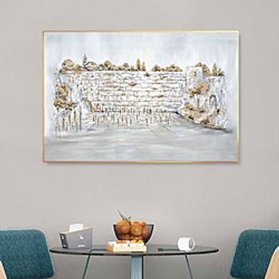 Unique Original Abstract Handpainted Painting of the Kotel Western Wall Handmade Jewish wall art canvas oil painting abstract landscapes living room decoration No Frame Lightinthebox Unique Original Abstract Handpainted Painting of the Kotel Western Wall Handmade Jewish wall art canvas oil painting abstract landscapes living room decoration No Frame Lightinthebox
