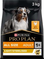 Pro Plan All Size Adult Light Sterilised Dog Chicken 4X3Kg