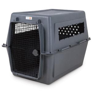 Petmate Sky Kennel Pet Porter 48 Inch Traditional 90 - 125Lbs, Dark Gray