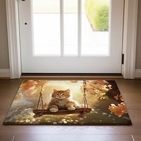Cat Swing Doormat Non-Slip Oil Proof Rug Indoor Outdoor Mat Bedroom Decor Bathroom Mat Entrance Rug Door Mat Lightinthebox - thumbnail