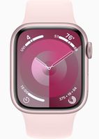 Apple Watch Series 9, 41mm, GPS, Pink Aluminum Case With Light Pink Sport Loop - MR933