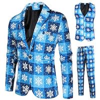 Santa Claus Outfits Party Costume Christmas Suits Men's Suits Christmas Christmas Christmas Eve Adults' Party Christmas Polyester Coat Vest Pants miniinthebox - thumbnail